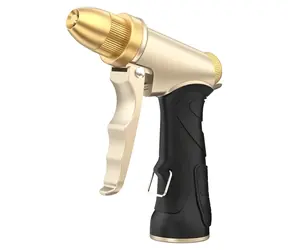 RainPoint MZ255-2 Gold-Schwarz / Spritzpistole / Metallkonstruktion / Drehdüse / TPR-Griff
