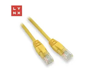Lynx UTP-Patchkabel Cat5e gelb / Patchkabel / 0,1 m / 10 Stück