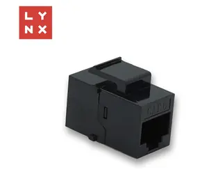 Lynx Keystone-Stecker UTP Cat6 schwarz / Keystone-Stecker / RJ45 8P8C / ungeschirmt