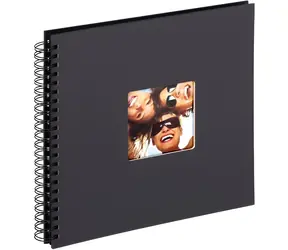 Walther Fun SA110B, schwarz, 30 x 30 cm / Album / 50 schwarze Seiten / Spiralbindung
