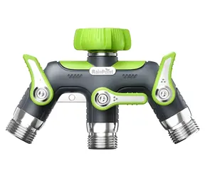 RainPoint DZ03 / Wasserverteiler / 3 Ausgänge / Metall / Kugelhähne / 3/4"