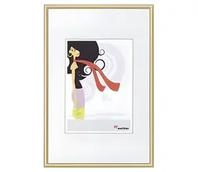 Walther New Lifestyle Bilderrahmen, goldfarben / Kunststoff / DIN A4 / 21 x 29,7 cm