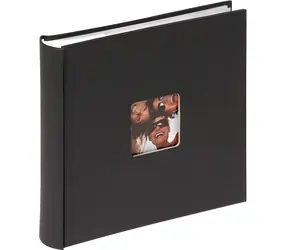 Walther Fun schwarz / Fotoalbum / Einleger / Erinnerungsstreifen / 10x15 cm / 200 Fotos