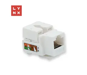 Lynx Keystone UTP Cat5e weiß / Keystone-Modul / 90°