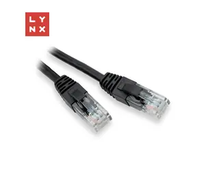 Lynx UTP Patchkabel Cat5e schwarz / Patchkabel / Cat5e UTP / 10 m / CCA