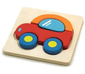 BABU Puzzle-Auto / Holzpuzzle mit Einlage / 5 Teile