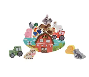2KIDS TOYS Bauernhof-Balance-Spiel / Holz / ab 3 Jahren