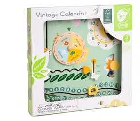 Rappa Holzkalender auf Englisch / Lernspielzeug / ab 3 Jahren