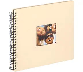 Walther Fun SA110H, cremefarben, 30 x 30 cm / Album / 50 schwarze Seiten / Wire-O-Bindung