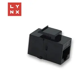 Lynx Keystone-Stecker UTP Cat5e schwarz / Stecker / Cat5e / 8P8C (RJ45)