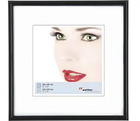Walther Galeria KB220H schwarz / Rahmen / Kunstharz / 20x20 cm