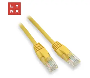 Lynx UTP Cat5e 5m gelb / Patchkabel / RJ45-RJ45 / CCA / PVC