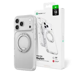 AmazingThing Titan Pro Spin Lens transparente Schutzhülle für Apple iPhone 18 Pro / MagSafe