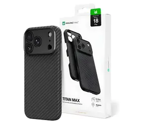 AmazingThing Titan Max Objektiv schwarz / Schutzhülle / MagSafe / iPhone 18 Pro