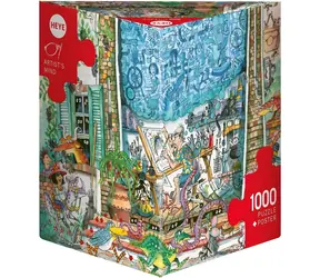 HEYE Puzzle „Die Gedankenwelt des Künstlers“ / 1000 Teile / 50 x 70 cm