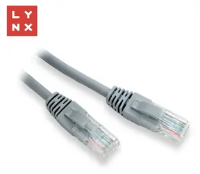Lynx Patchkabel Cat5e UTP 0,3 m grau / Patchkabel / RJ45 / CCA / 10 Stück