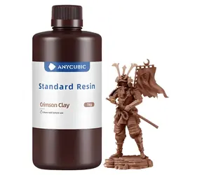 Anycubic Standard Resin Crimson Clay / Harz für 3D-Drucker / 405 nm / 1 kg / Härte 84-86 HD