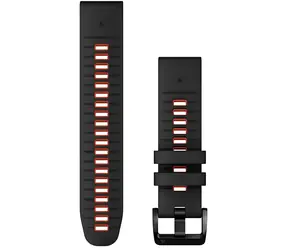 Garmin QuickFit 22 schwarz-rot / Armband / Silikon / 22 mm