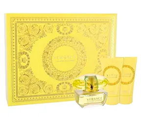 Versace Yellow Diamond Eau de Toilette 50 ml ~ Eau de Toilette 50 ml + Körperlotion 50 ml + Duschgel 50 ml