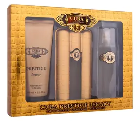 Cuba Prestige Legacy Eau de Toilette 90 ml ~ Eau de Toilette 90 ml + Duschgel 200 ml + Aftershave 100 ml