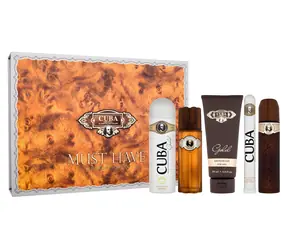 Cuba Gold Eau de Toilette 100 ml ~ Eau de Toilette 100 ml + Aftershave 100 ml + Duschgel 200 ml + Deodorant 200 ml