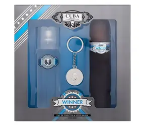 Cuba Winner Eau de Toilette 100 ml ~ Eau de Toilette 100 ml + Aftershave 100 ml + Anhänger