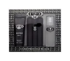 Cuba Prestige Black Eau de Toilette 90 ml ~ Eau de Toilette 90 ml + Duschgel 200 ml + Aftershave 100 ml