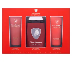 Lamborghini Sportivo Eau de Toilette 125 ml ~ Eau de Toilette 125 ml + Duschgel 100 ml + Aftershave-Balsam 100 ml