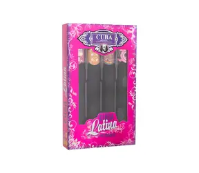 Cuba Latina Eau de Toilette 4x35 ml ~ Eau de Toilette Cactus 35 ml + Eau de Toilette Maya 35 ml + Eau de Toilette Carnaval 35 ml