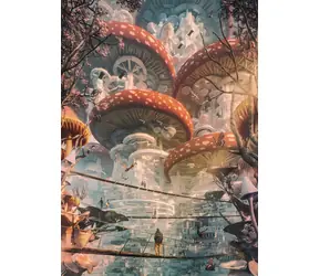 HEYE Puzzle Future Cities: Mushroom Country / 1000 Teile / 50 x 70 cm