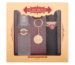 Cuba Royal Eau de Toilette 100 ml ~ Eau de Toilette 100 ml + Aftershave 100 ml + Schlüsselanhänger