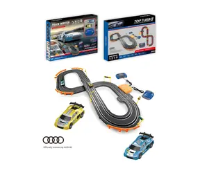 MADE Audi-lizenzierte Rennstrecke 97 x 66 cm / Rennstrecke / Batteriebetrieben (6 x AA) / ab 8 Jahren
