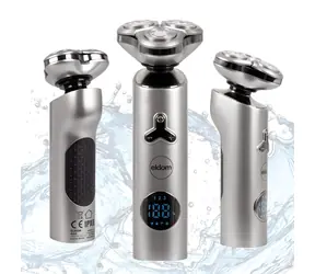 Eldom G55 silber / Rasierer / Rotationsrasierer / 3 Scherköpfe / Akku, USB