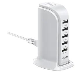 KAKU KSC-741 / Reiseladegerät / 5x USB / 2,4 A