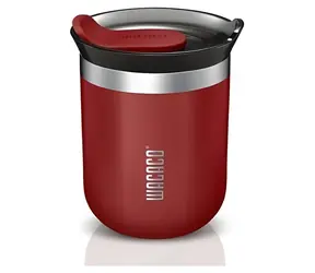 Wacaco Octaroma Classico Karminrot / Thermosbecher für unterwegs / 180 ml
