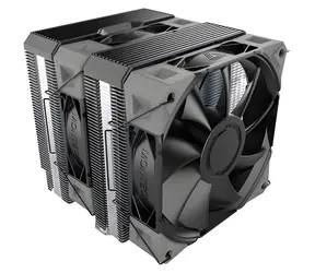 Montech NX600 schwarz / CPU-Kühler / Dual-Tower / 2 × 120 mm / 800-2000 U/min / 6 Heatpipes / PWM / für AMD und Intel