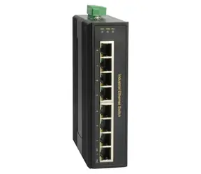 LevelOne IGP-0802 / Industrie-Switch / 8x GE PoE+ / 200 W PoE / Unmanaged / DIN