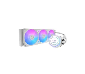 Cooler Master MasterLiquid 360 Atmos II LCD ARGB weiß / AIO-Wasserkühlung / 3x 120 mm / LDB / 38,5 dB / 190 CFM
