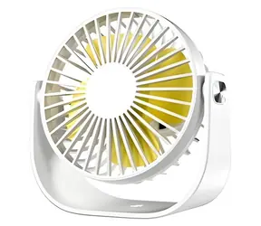 Mini-Ventilator LLD-F82 weiß / Tischventilator / verstellbarer Ventilatorwinkel / 3 Geschwindigkeitsstufen