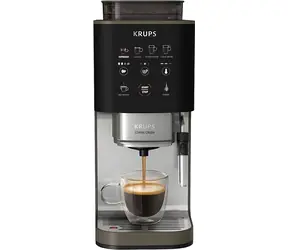 Krups SA 403 B Crush Experience Schwarz / Kaffeevollautomat / 1370 W / 15 bar / Milchaufschäumer