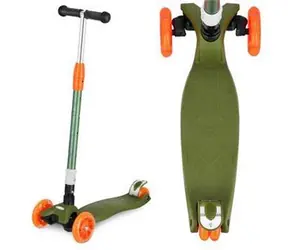 Spokey Faltdreirad PLIER PRO khaki / Leuchträder
