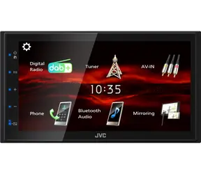 JVC KW-M180DBT schwarz / Autoradio / Ohne Treiber / 6,8"-Touchscreen / Bluetooth 5.0 / 180 W
