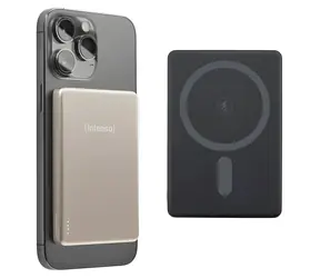 INTENSO MW5000 Champagner / Powerbank / Magnetisch / Kabelloses Laden / 5000 mAh