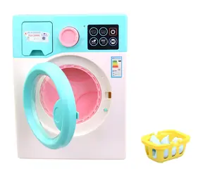 Kinder-Waschmaschine mit Batteriebetrieb / Spielzeug / 24 cm