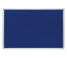 ARTA Filztafel blau / 90 × 60 cm / Aluminiumrahmen / Feuerfeste Oberfläche