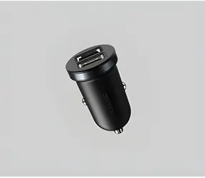 Baseus Autoladegerät schwarz / 2x USB-A / 5V / 2,4A