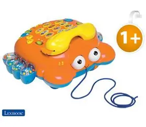 LEXIBOOK Kindertelefon BlaBla Krab IT175 / Interaktives Spielzeug
