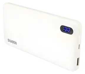 Sweex Powerbank Lithium-Polymer weiß / Powerbank / 8000 mAh / USB