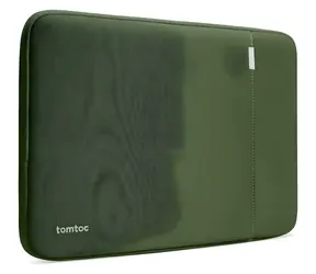 tomtoc Defender - A13 grün / Hülle / Laptop 13" / MacBook Air/Pro M1-M4 / MIL-STD-810H