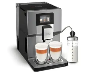 Krups Intuition Preference+ EA875E grau / Kaffeevollautomat / 1450 W / 3 l / 15 bar / Touchscreen